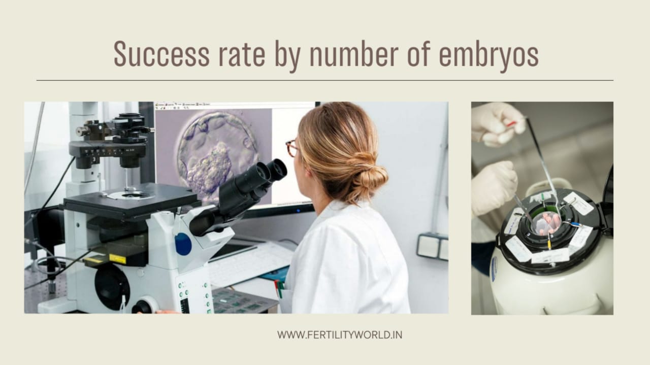 IVF SUCCESS RATE BY NUMBER OF EMBRYOS 