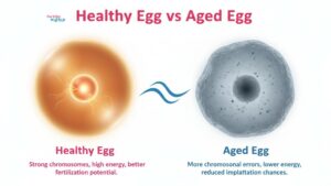 Healthy Egg vs Aged Egg