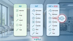 IUI vs IVF vs ICSI